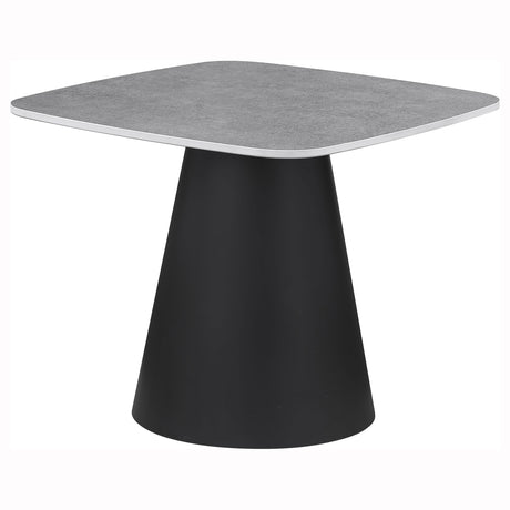 Eason 2-Piece Nesting Coffee Table Set - Concrete-Look Tops on Black Conical Bases – view 8