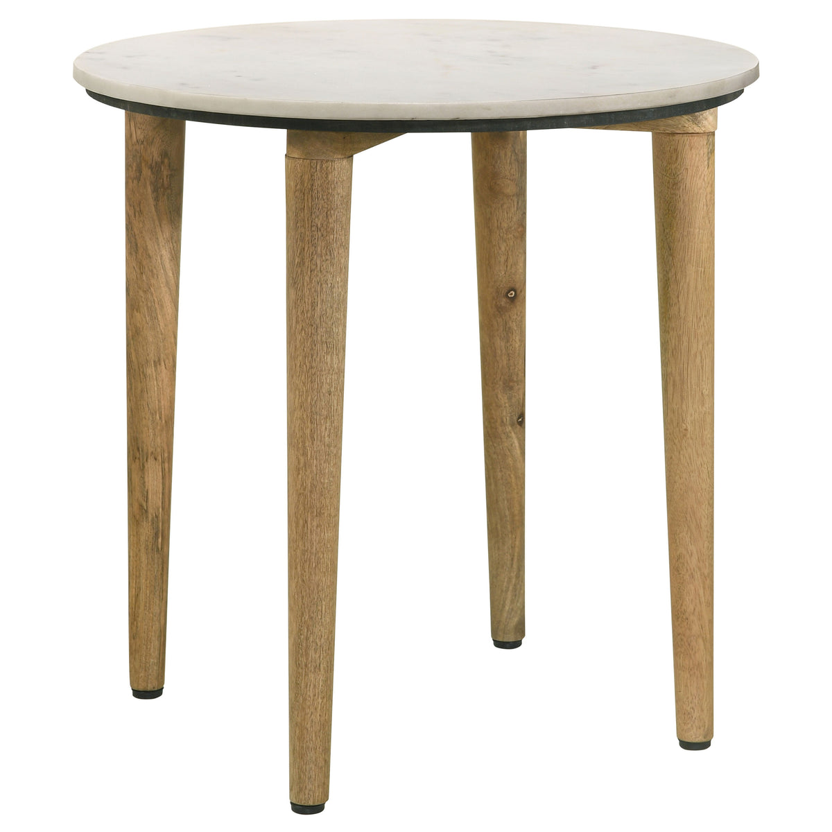 Aldis Round Marble Top Coffee & End Table - Round End Table