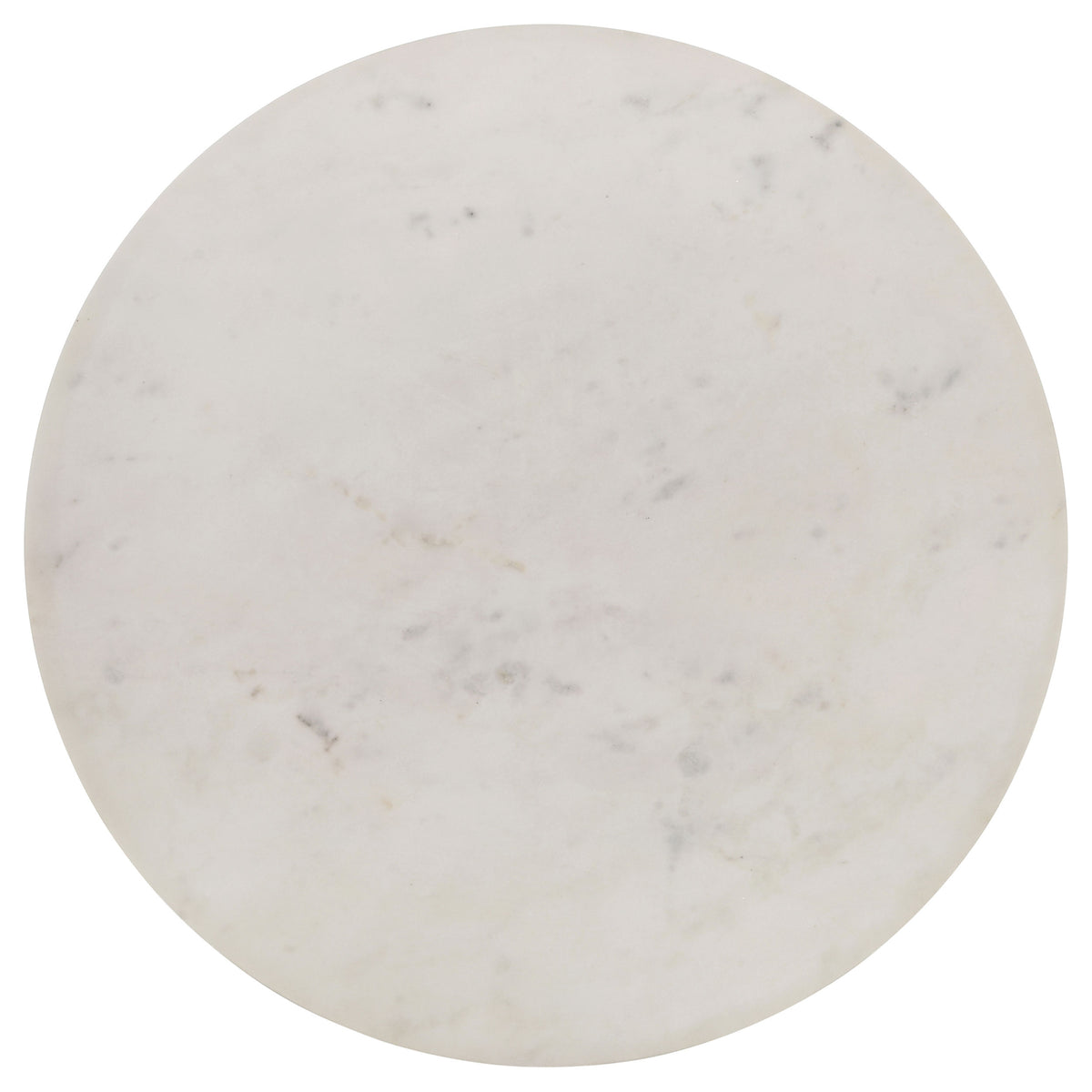 Aldis Round Marble Top Coffee & End Table - White Marble on Natural Mango Wood Tapered Legs – view 20