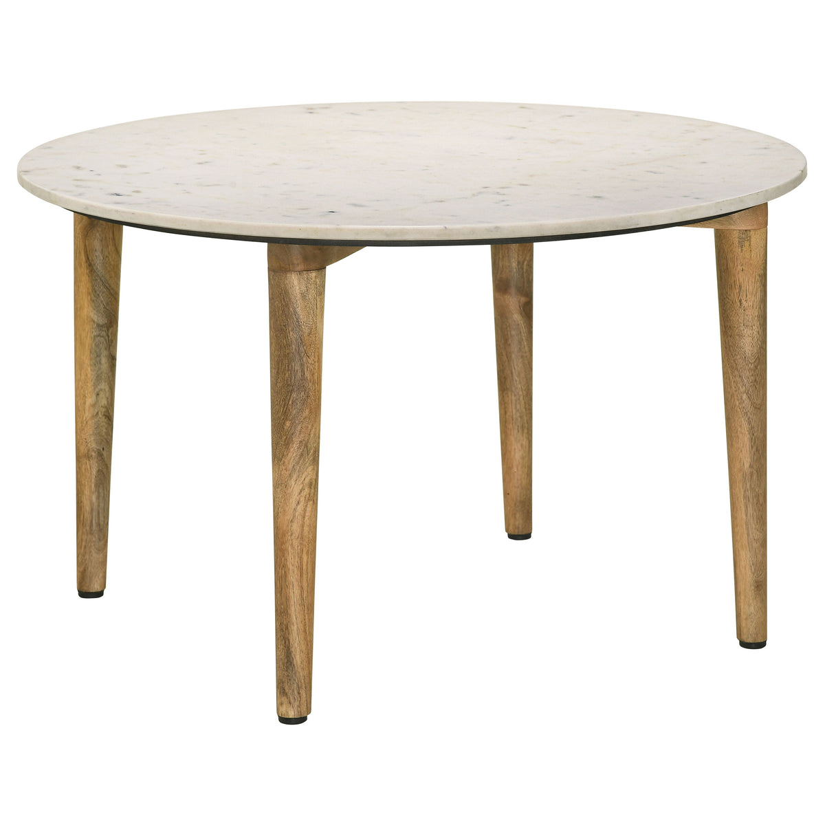 Aldis Round Marble Top Coffee & End Table - Round Coffee Table