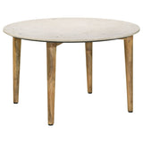 Aldis Round Marble Top Coffee & End Table - Round Coffee Table