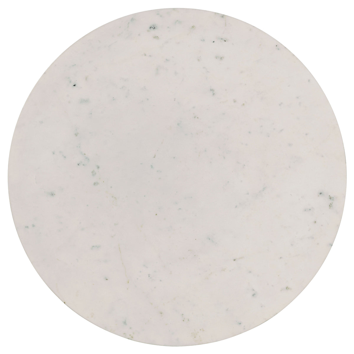 Aldis Round Marble Top Coffee & End Table - White Marble on Natural Mango Wood Tapered Legs – view 7