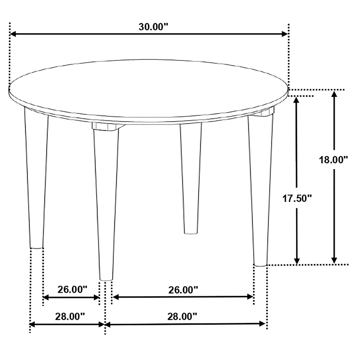 Aldis Round Marble Top Coffee & End Table - White Marble on Natural Mango Wood Tapered Legs – view 9