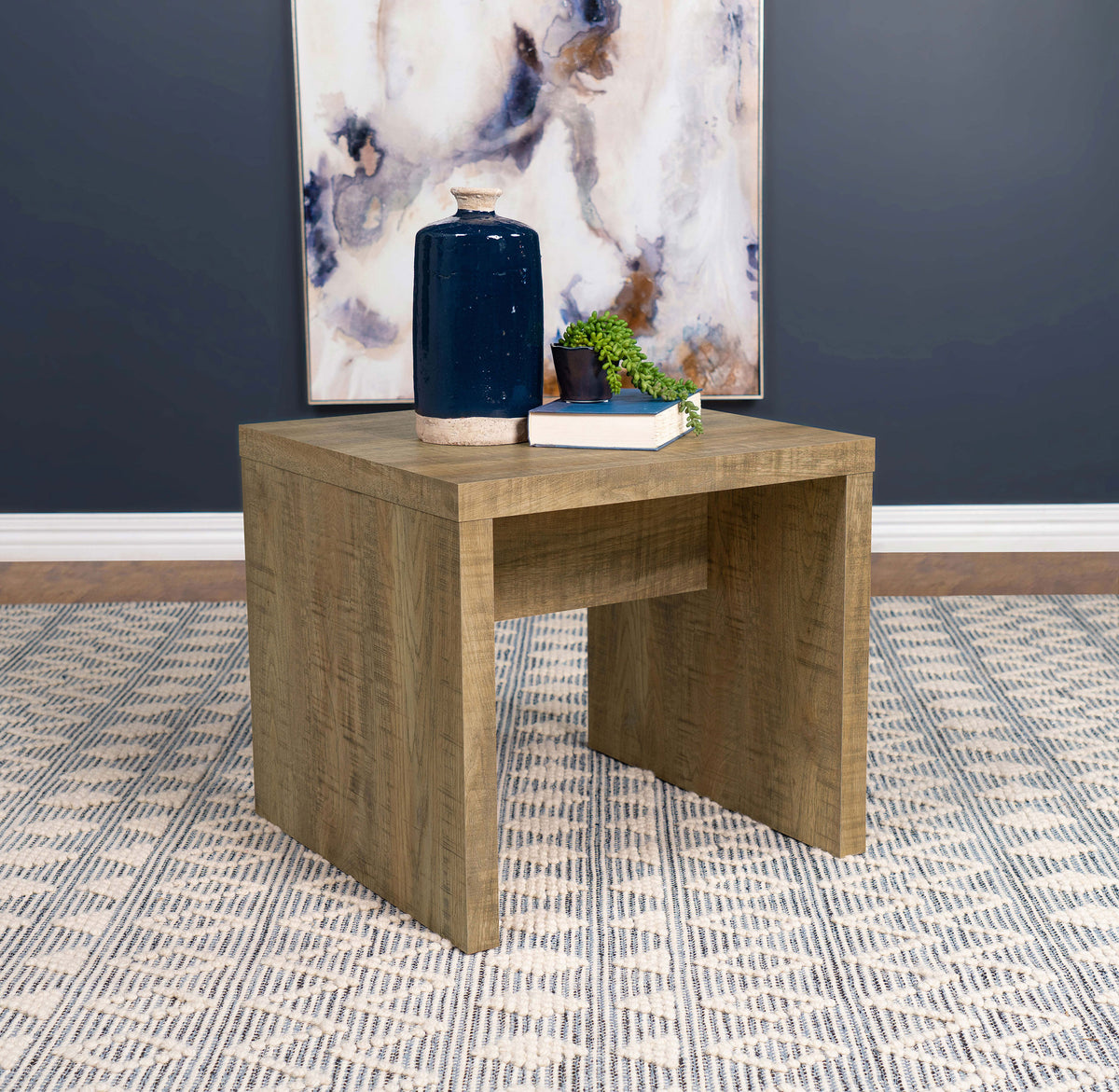 Lynette Coffee Table, End Table & Sets - Rustic Farmhouse Roughhewn Mango Finish – view 11