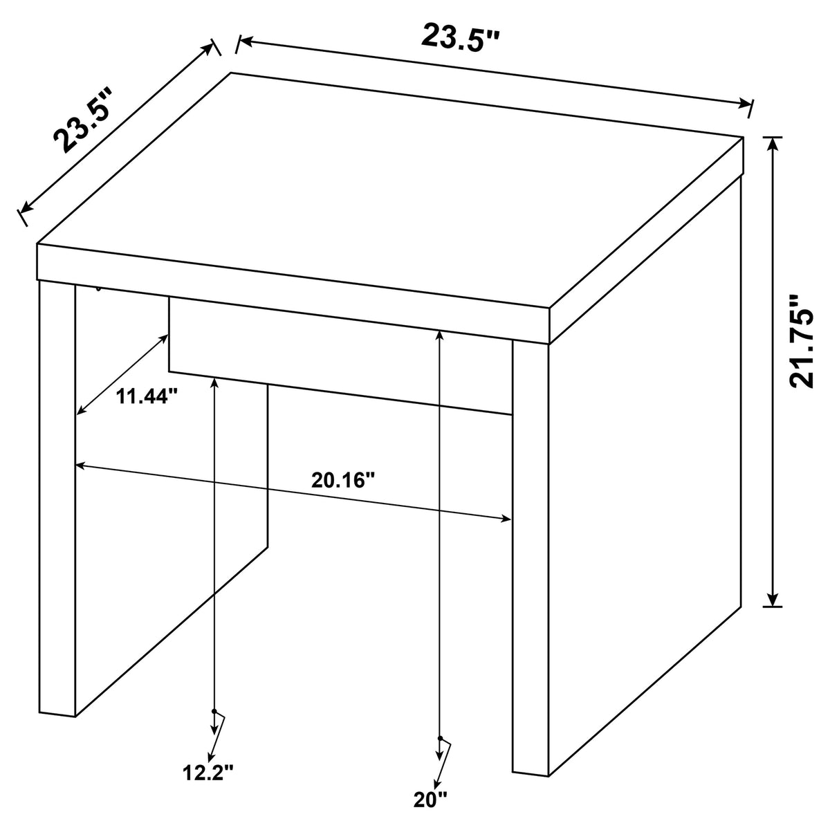 Lynette Coffee Table, End Table & Sets - Rustic Farmhouse Roughhewn Mango Finish – view 15