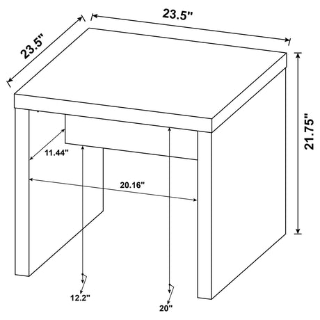 Lynette Coffee Table, End Table & Sets - Rustic Farmhouse Roughhewn Mango Finish – view 15