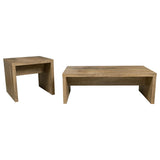 Lynette Coffee Table, End Table & Sets - Rustic Farmhouse Roughhewn Mango Finish – view 17