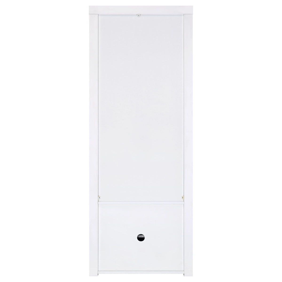 Jude 71" TV Stand & Entertainment Center with Media Towers - High Gloss White with Glass Shelves – view 17