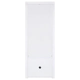 Jude 71" TV Stand & Entertainment Center with Media Towers - High Gloss White with Glass Shelves – view 17