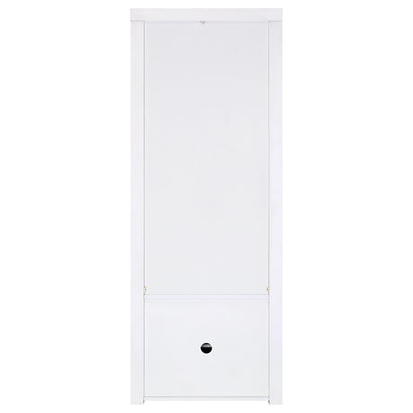 Jude 71" TV Stand & Entertainment Center with Media Towers - High Gloss White with Glass Shelves – view 17