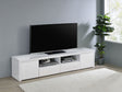 Jude 79" Low-Profile TV Stand - High Gloss White with Soft-Close Drawers, Fits TVs up to 85" – view 1