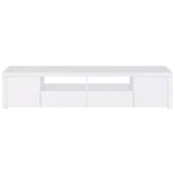 Jude 79" Low-Profile TV Stand - High Gloss White with Soft-Close Drawers, Fits TVs up to 85" – view 4