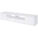 Jude 79" Low-Profile TV Stand - High Gloss White with Soft-Close Drawers, Fits TVs up to 85" – view 5