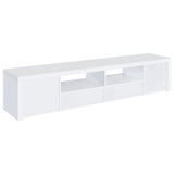Jude 79" Low-Profile TV Stand - High Gloss White with Soft-Close Drawers, Fits TVs up to 85" – view 7
