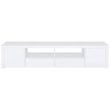 Jude 79" Low-Profile TV Stand - High Gloss White with Soft-Close Drawers, Fits TVs up to 85" – view 8