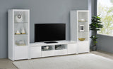 Jude 79" Low-Profile TV Stand - High Gloss White with Soft-Close Drawers, Fits TVs up to 85" – view 13