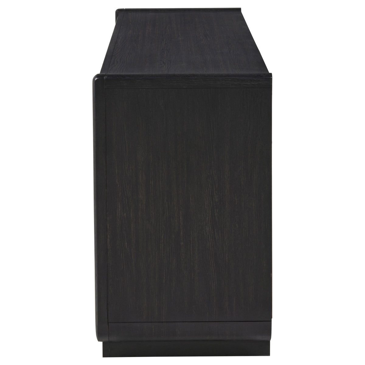 Leandro 72" TV Stand Media Console - Burnished Black Ash with Push-to-Open Doors – view 5