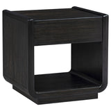 Leandro Coffee Table, End Table & Sofa Console - Burnished Black Ash with Drawers & Open Shelves – view 19