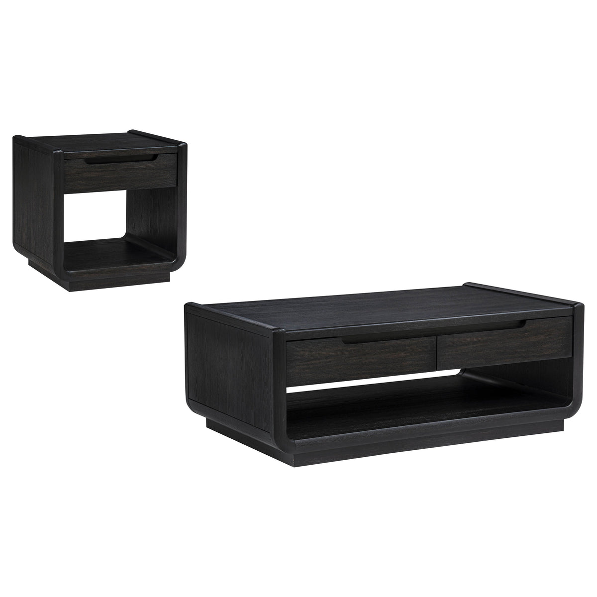 Leandro Coffee Table, End Table & Sofa Console - 2pcs- Coffee Table + End Table