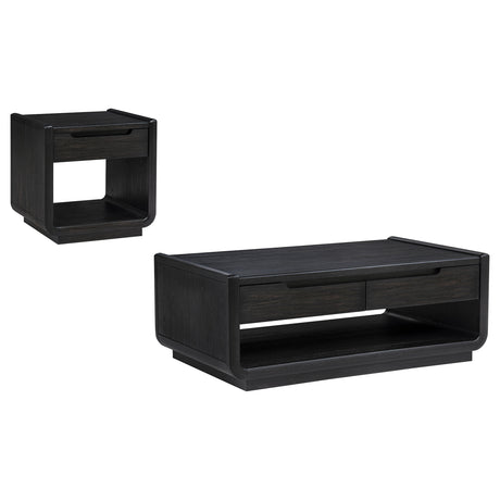 Leandro Coffee Table, End Table & Sofa Console - 2pcs- Coffee Table + End Table