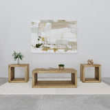 Benton Solid Mango Wood Coffee, End & Console Tables - 3pcs- Rectangular Coffee Table + 2 End Tables