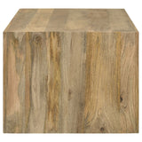 Benton Solid Mango Wood Coffee, End & Console Tables - Rustic Open-Shelf Design in Natural – view 12