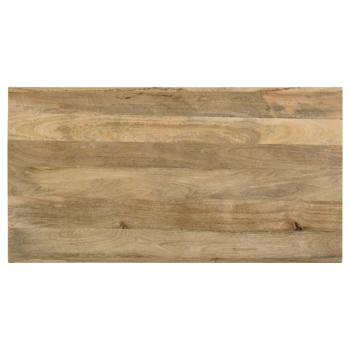 Benton Solid Mango Wood Coffee, End & Console Tables - Rustic Open-Shelf Design in Natural – view 13