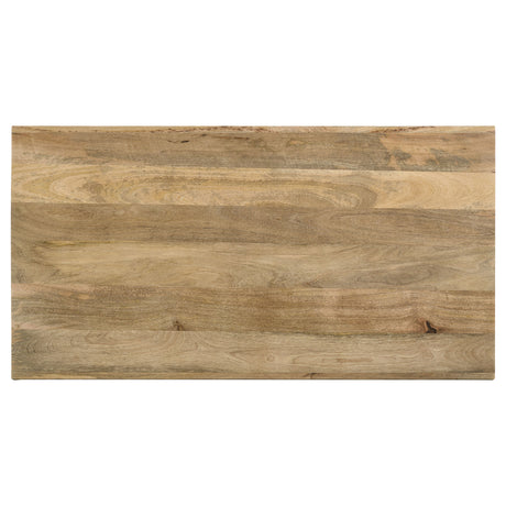 Benton Solid Mango Wood Coffee, End & Console Tables - Rustic Open-Shelf Design in Natural – view 13