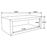 Benton Solid Mango Wood Coffee, End & Console Tables - Rustic Open-Shelf Design in Natural – view 15
