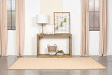 Benton Solid Mango Wood Coffee, End & Console Tables - Rustic Open-Shelf Design in Natural - lifestyle
