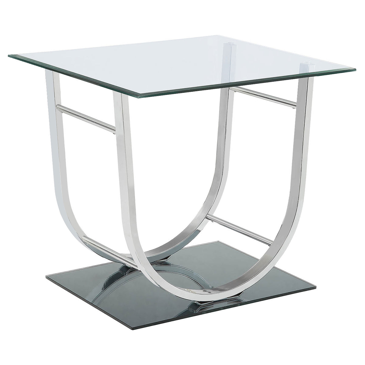 Danville Glass Top Coffee, End & Console Tables - End Table