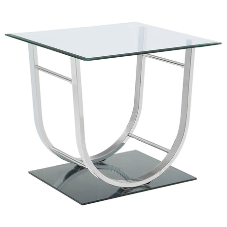 Danville Glass Top Coffee, End & Console Tables - End Table