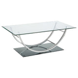 Danville Glass Top Coffee, End & Console Tables - Coffee Table