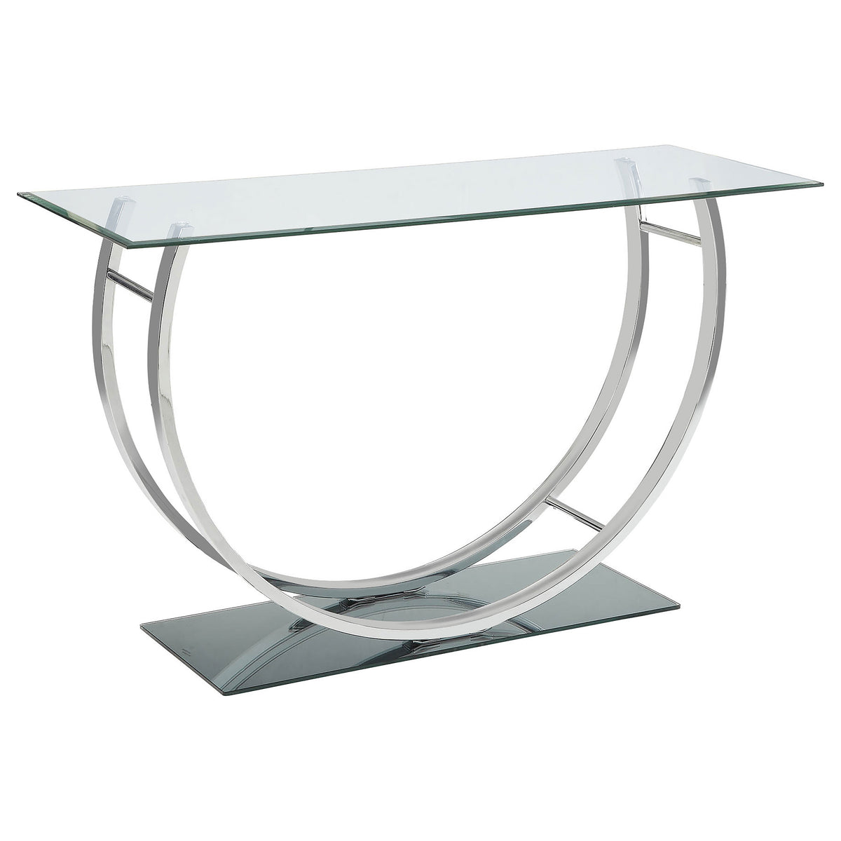 Danville Glass Top Coffee, End & Console Tables - Console Table