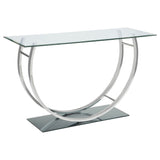 Danville Glass Top Coffee, End & Console Tables - Console Table