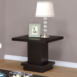 Reston Square Coffee Table, End Table & Console - Tiered Contemporary Design in Cappuccino – view 2