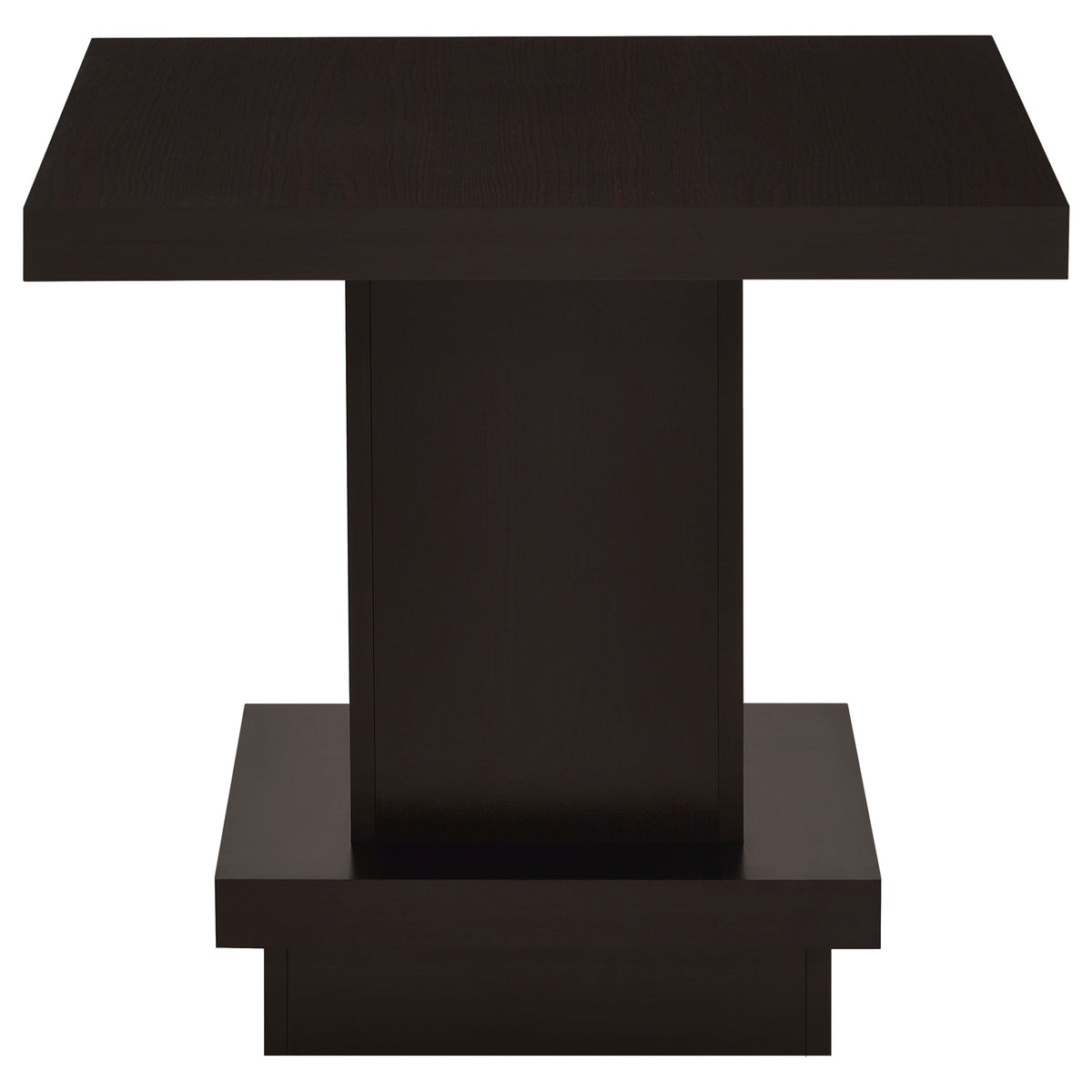 Reston Square Coffee Table, End Table & Console - Tiered Contemporary Design in Cappuccino – view 15