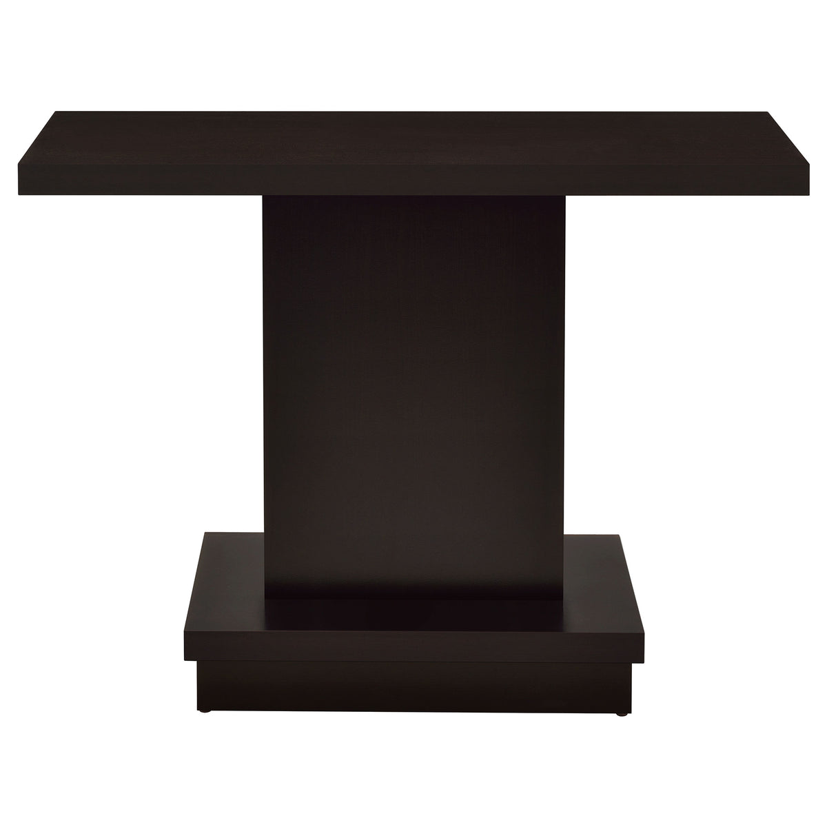 Reston Square Coffee Table, End Table & Console - Tiered Contemporary Design in Cappuccino – view 19