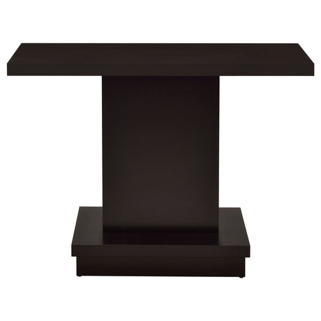 Reston Square Coffee Table, End Table & Console - Tiered Contemporary Design in Cappuccino – view 19
