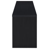 Rutland 59" TV Stand - 3-Drawer Media Console with Open Shelves & Cord Management in Black – view 6