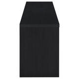 Rutland 59" TV Stand - 3-Drawer Media Console with Open Shelves & Cord Management in Black – view 9
