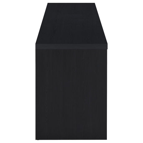 Rutland 59" TV Stand - 3-Drawer Media Console with Open Shelves & Cord Management in Black – view 9