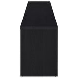 Rutland 78" TV Stand with 3 Drawers - Modern Black Media Console with Open Shelves – view 6