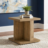 Cortona Square Coffee Table & End Table Sets - Open Cube Storage in Rustic Mango Finish – view 12