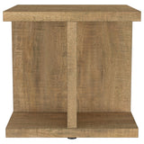 Cortona Square Coffee Table & End Table Sets - Open Cube Storage in Rustic Mango Finish – view 20