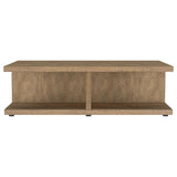 Cortona Square Coffee Table & End Table Sets - Open Cube Storage in Rustic Mango Finish – view 6