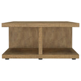 Cortona Square Coffee Table & End Table Sets - Open Cube Storage in Rustic Mango Finish – view 8