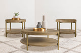 Arini Round Coffee Table & End Table - 3pcs- Coffee Table + 2 End Tables