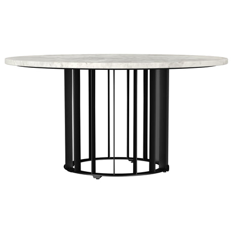 Haven Round Marble Coffee Table & End Table - 31" Round Coffee Table