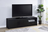 Murray 70" TV Stand Media Console - Black with 2 Doors, Drawer & Open Cubby, Fits TVs up to 75" – view 1